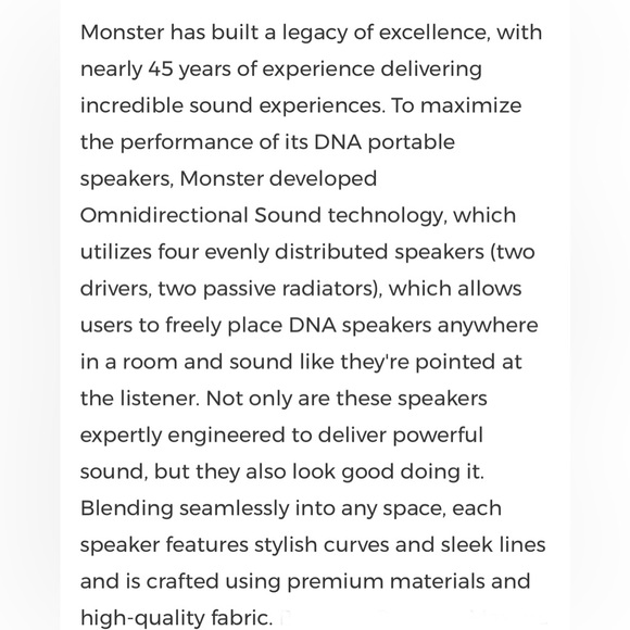 🆕 MONSTER DNA LINK PORTABLE WIRELESS BLUETOOTH SPEAKER - Picture 9 of 16